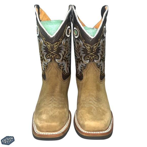 Old Corral Men’s Tan/Light Brown Suede Leather Top Cowboy Western Boots | NEW main image 13